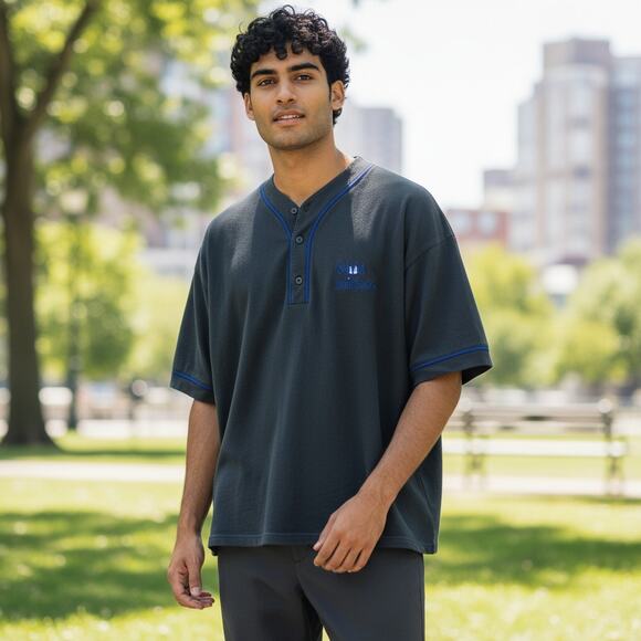 Rare Vintage 90s Snoop Dog Doggy Dogg Black Button Jersey Style T-Shirt Mens XL - Picture 1 of 7